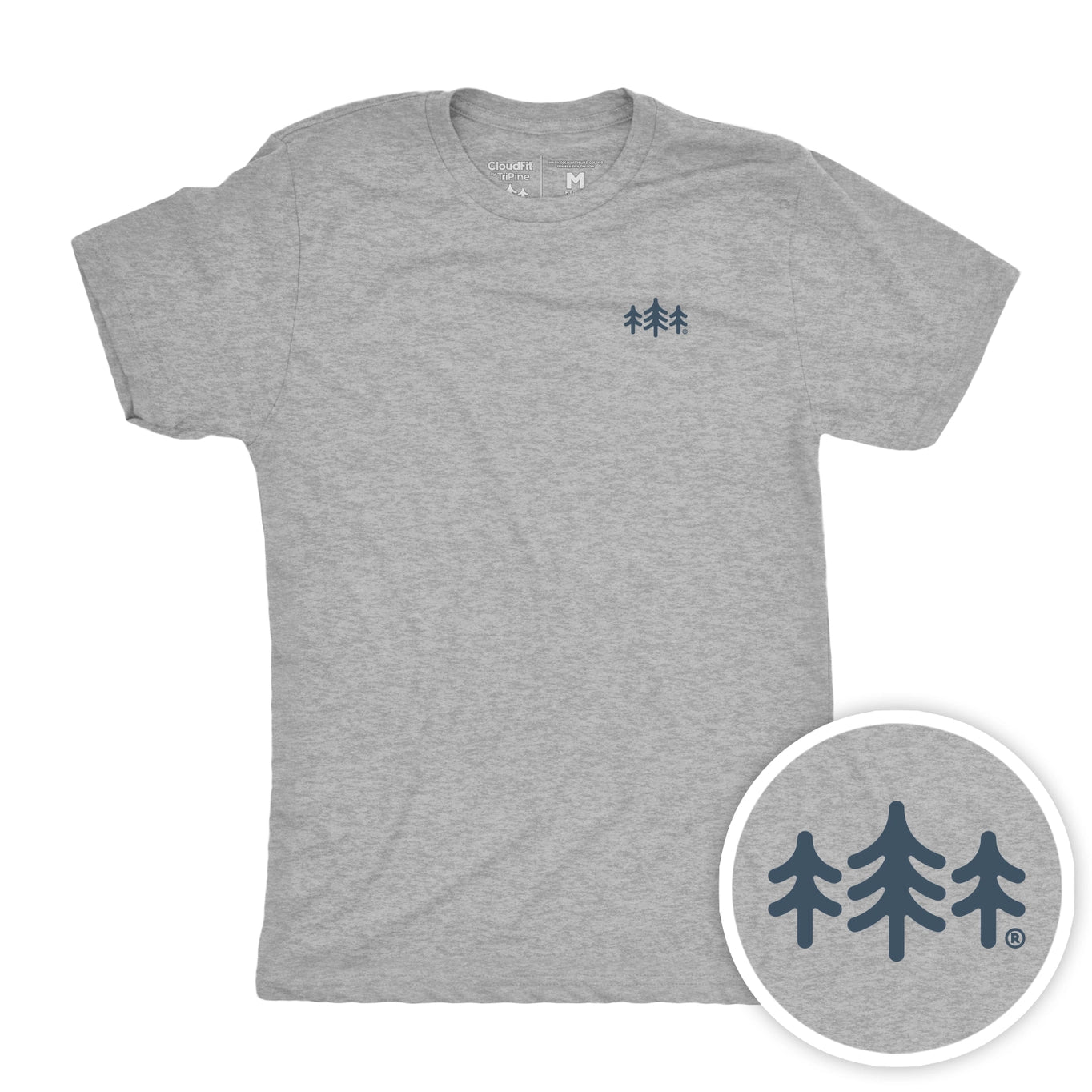 TriPine CloudFit Tee - Heather Mist