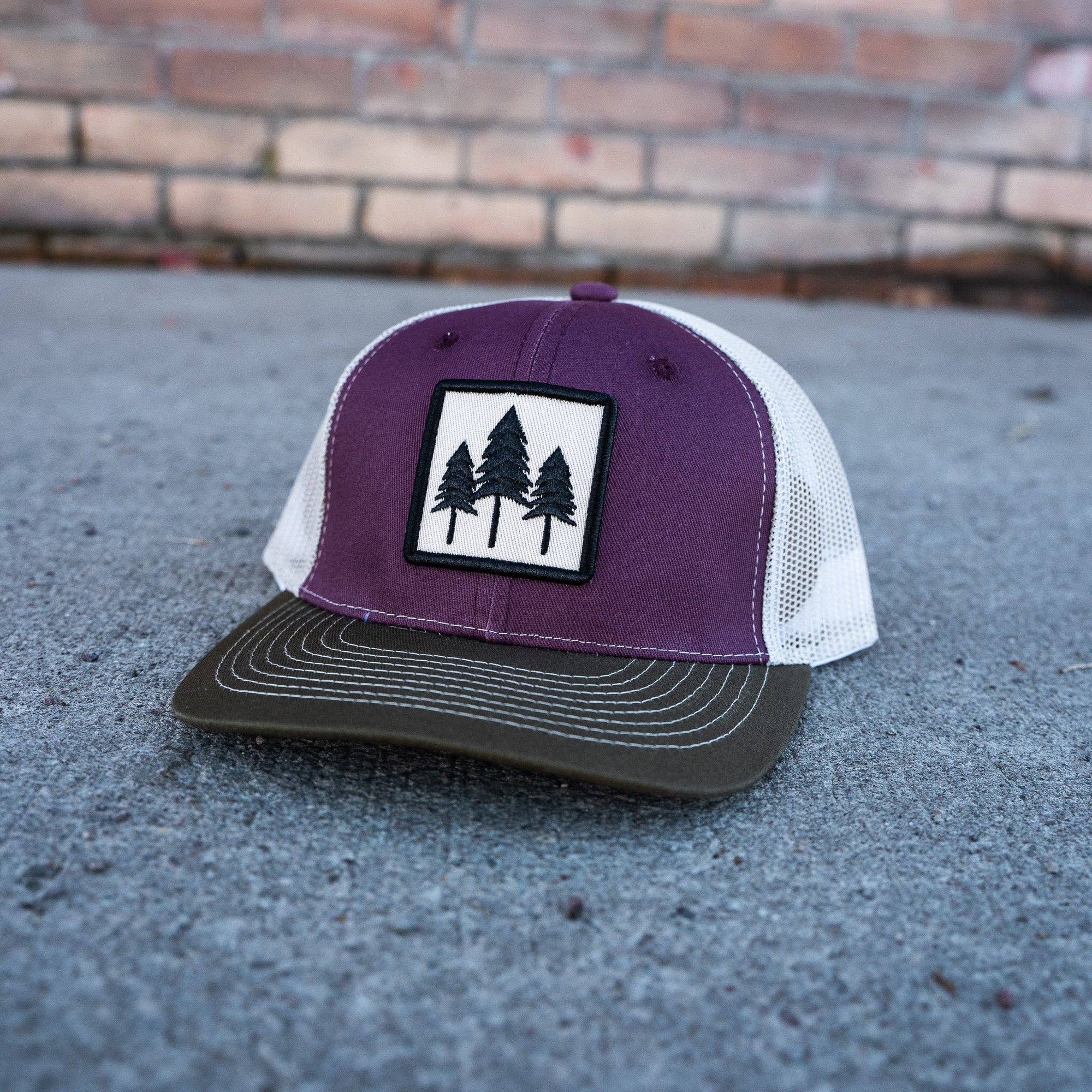 Three Tree Tri Tone Trucker-  Purple