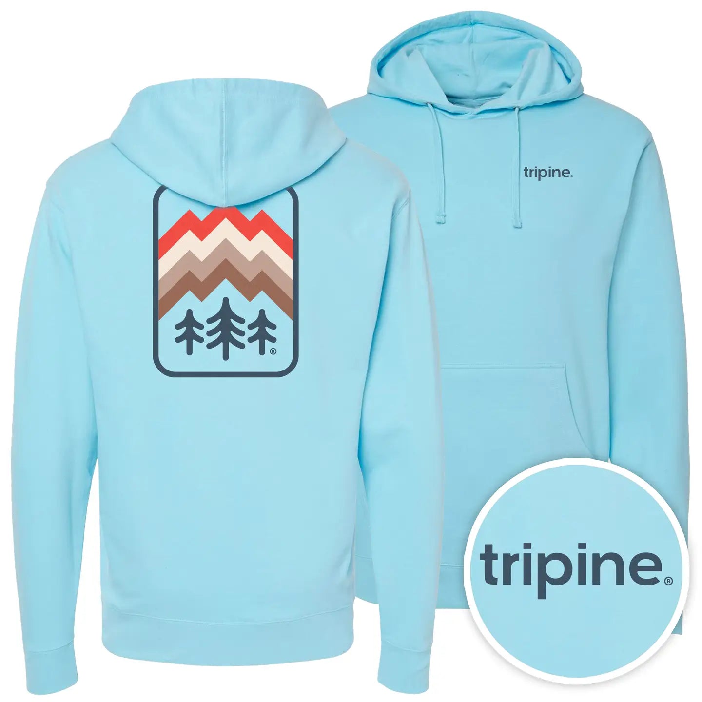 Peaks Midweight Fleece Hoodie - Blue Aqua