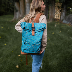 Adventure Backpack - Spring Floral Teal