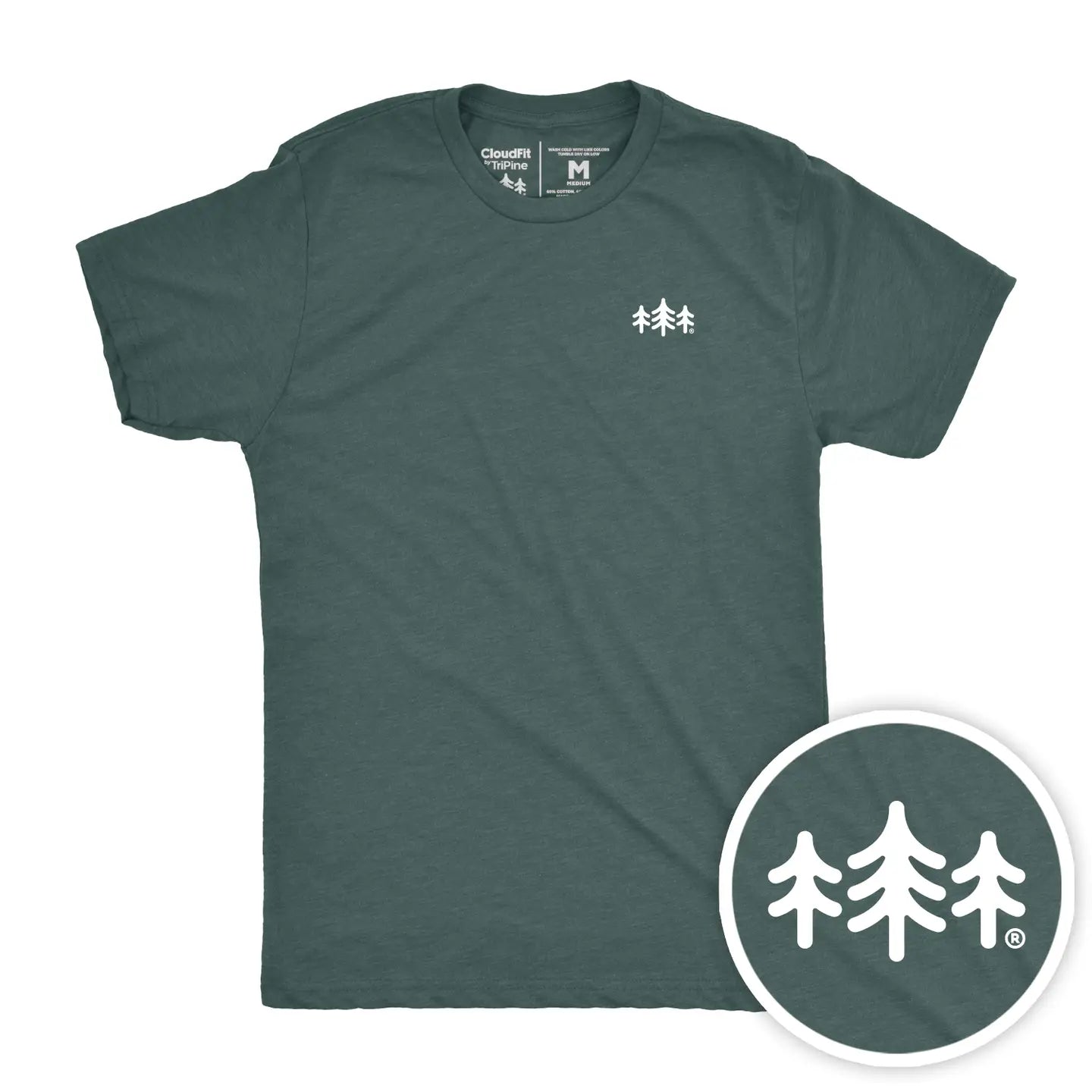 TriPine CloudFit Tee - Heather Forest