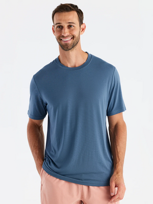 Men's Bamboo Motion Tee - Slate Blue