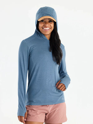 Women's Bamboo Shade Hoodie II - Slate Blue