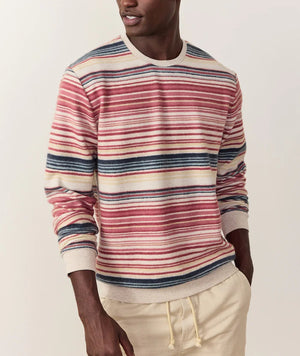 Cloud 9 Fleece Out Striped Crewneck