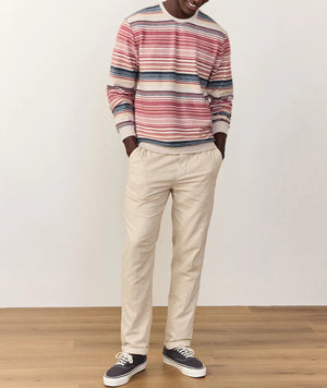 Cloud 9 Fleece Out Striped Crewneck