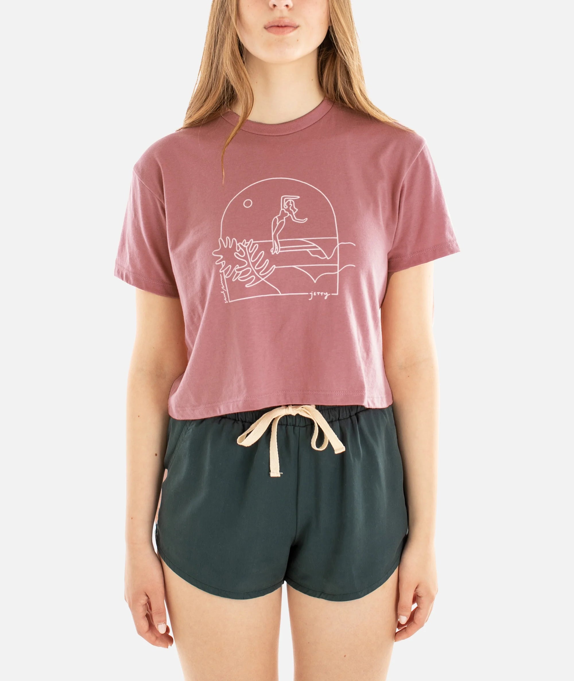 Tidal Romance Cropped Tee