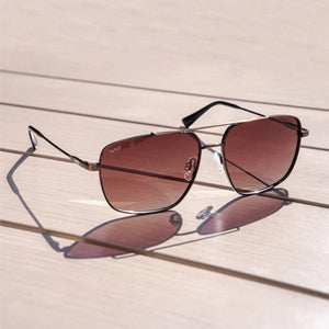 Johnson - Antique Brushed Brass/Gradient Brown Lens