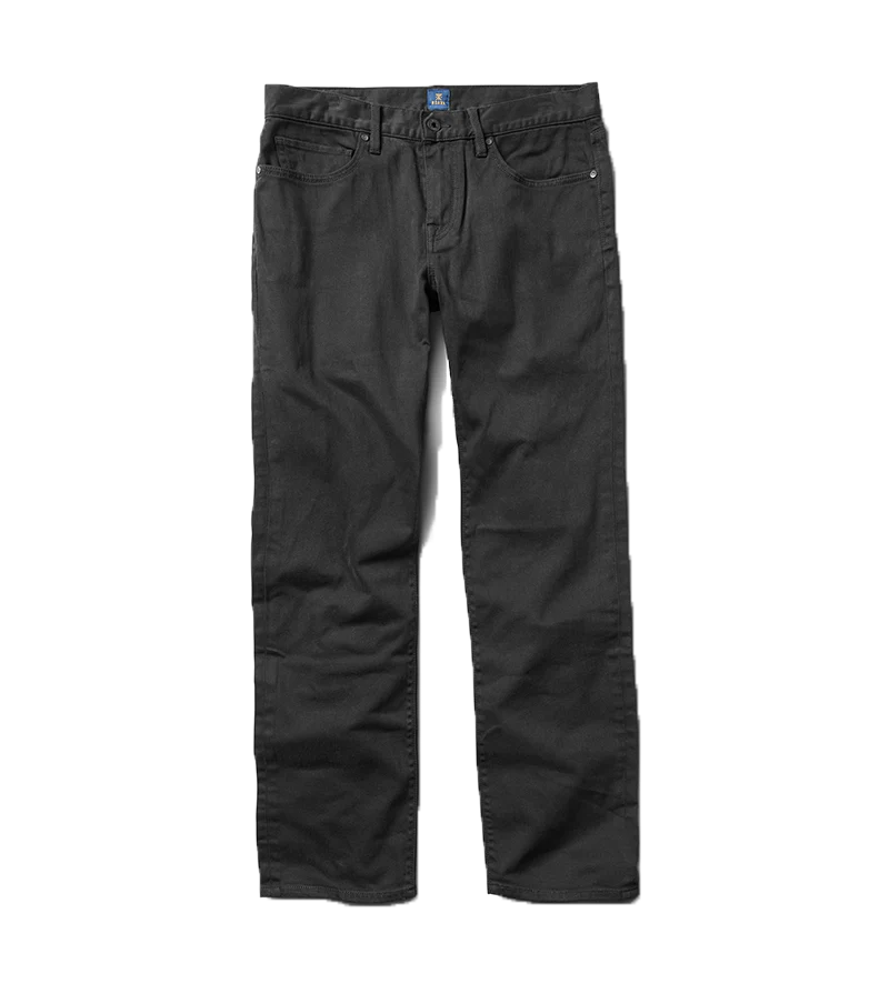 HWY 128 Straight Fit Broken Twill Jeans - Black