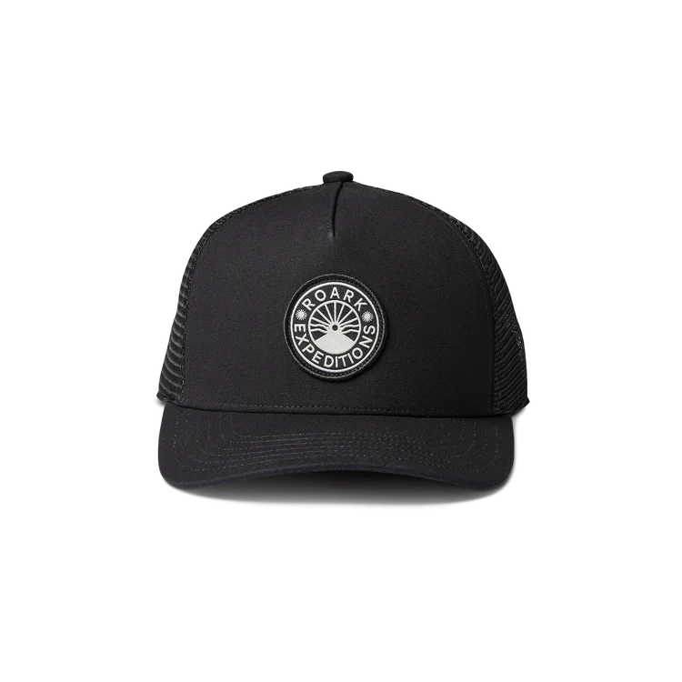 Station Trucker Snapback Hat - Black