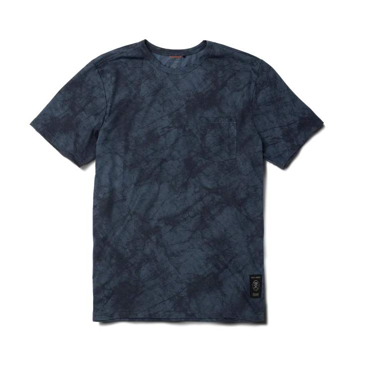 Mathis Pocket Short Sleeve Active Tee - Navy Tie Dye