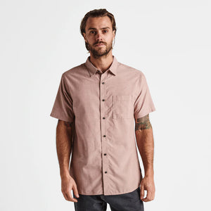 Well Worn Short Sleeve Button-Up Shirt - Russet