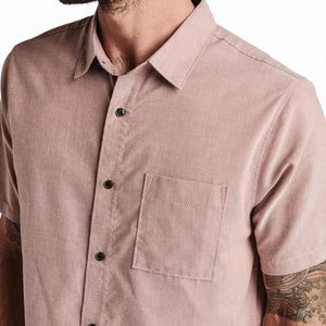 Well Worn Short Sleeve Button-Up Shirt - Russet