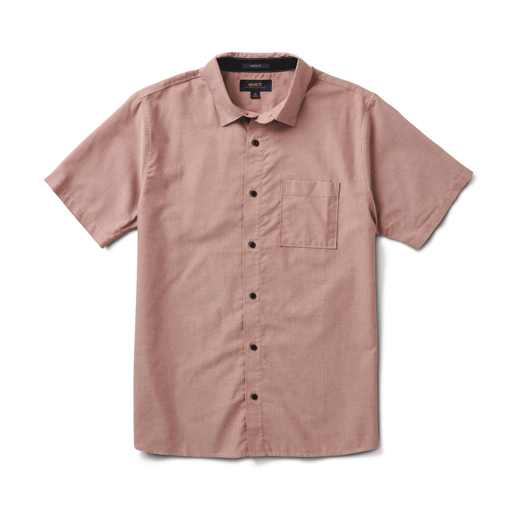 Well Worn Short Sleeve Button-Up Shirt - Russet