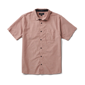 Well Worn Short Sleeve Button-Up Shirt - Russet