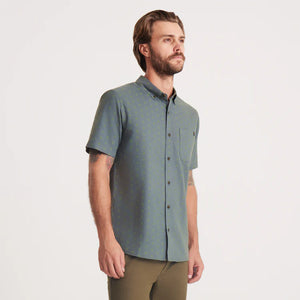 Scholar Stretch Organic Short Sleeve Button Up Shirt