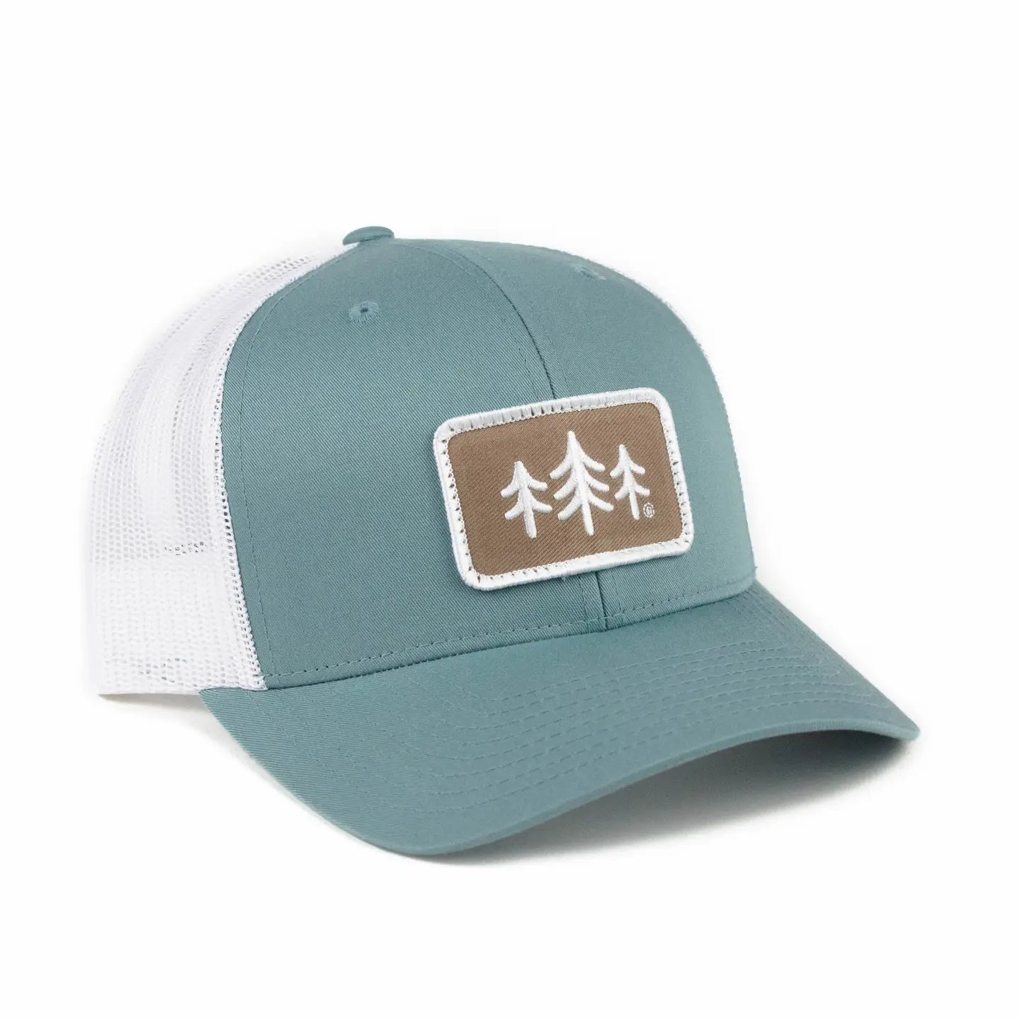 TriPine Trucker Hat - Coastal Blue/ White