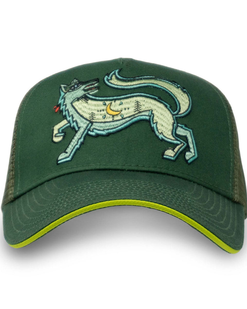 Wolf Trucker Hat - Forest