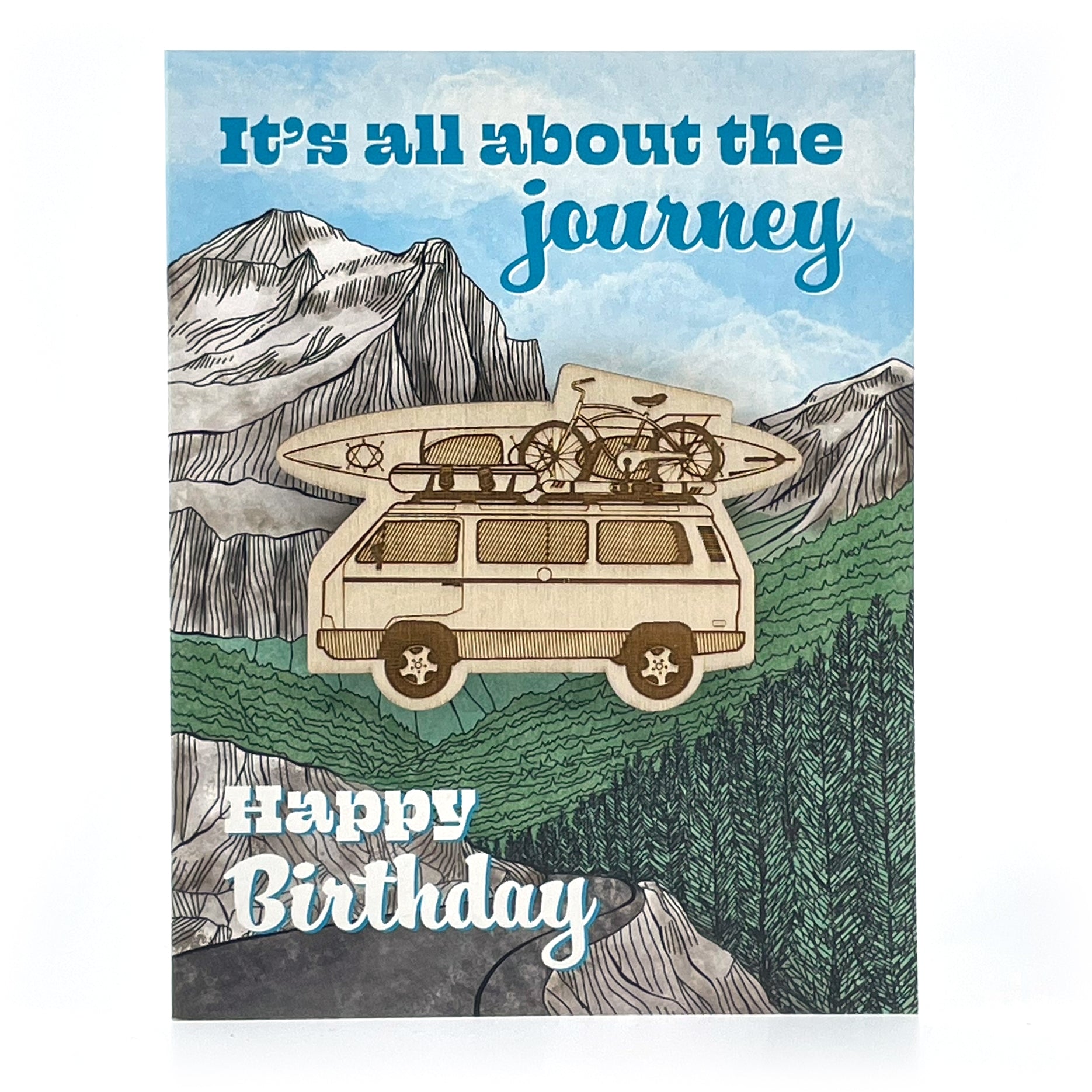 Camper Van Magnet + Card