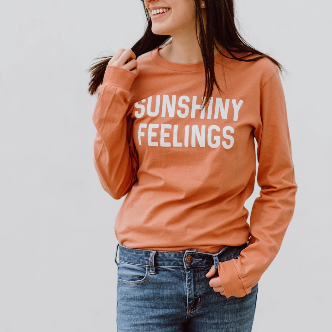 Sunshiny Feelings Long Sleeve Unisex Tee