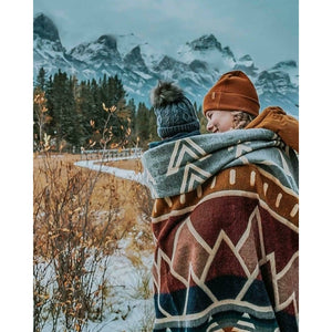 Tree Line Queen Blanket - Subalpine