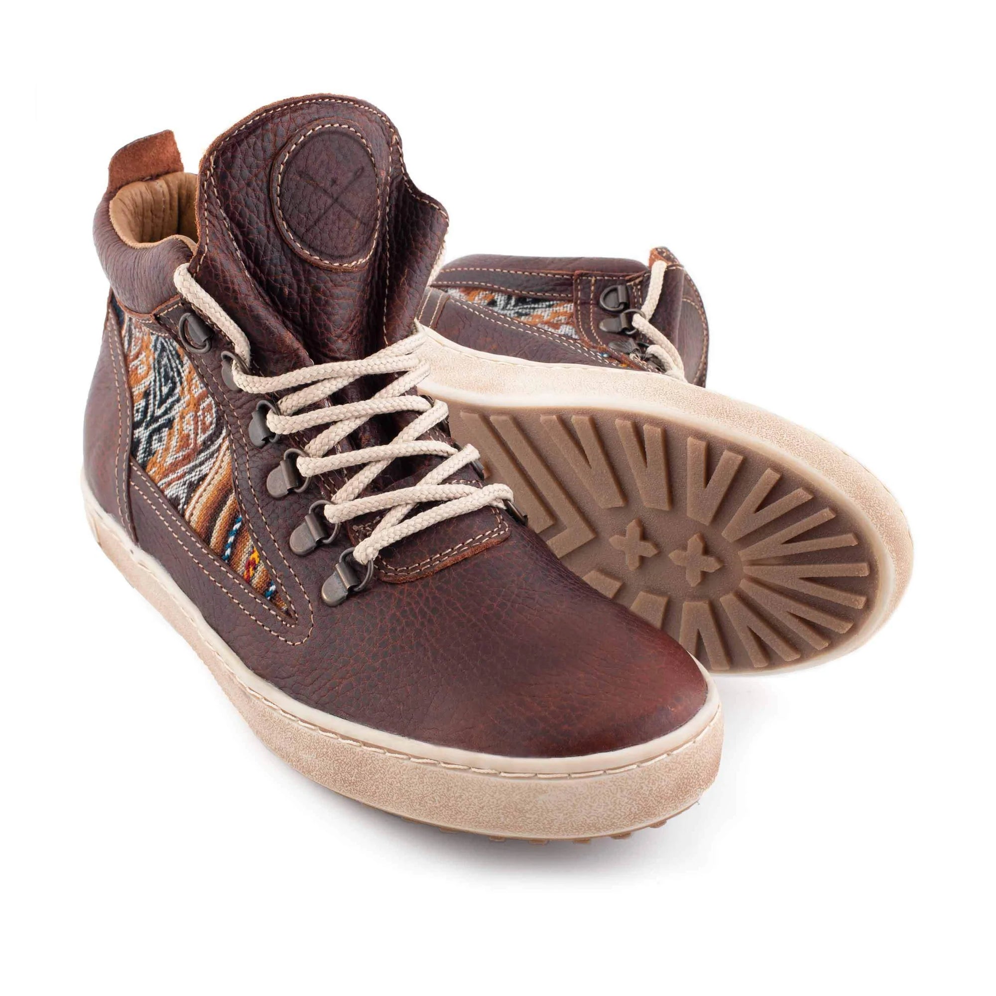 Brown Leather Camping Boot