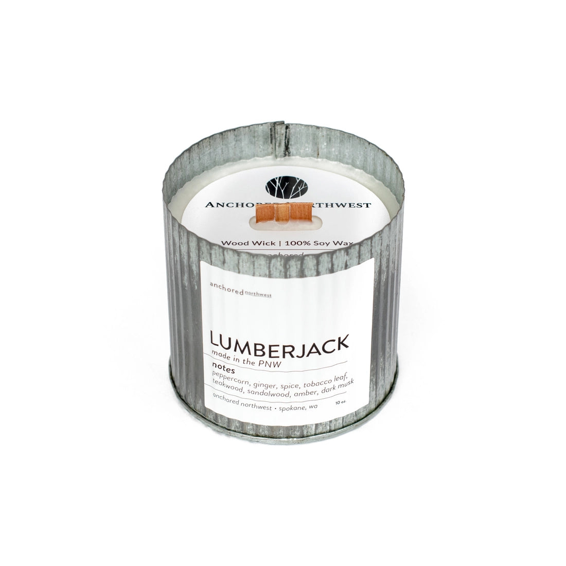 Lumberjack Wood Wick Soy Candle